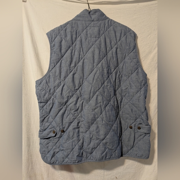 J. Crew Men's Light Blue Quilted Vest - Picture 2 of 4